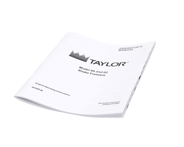 TAYLOR FREEZERS 051059-M MAN-OPER 60/62