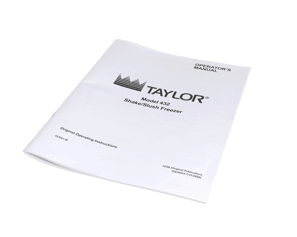 TAYLOR FREEZERS 053081-M MAN-OPER 432