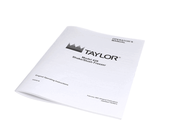 TAYLOR FREEZERS 055058-M MAN-OPER 428