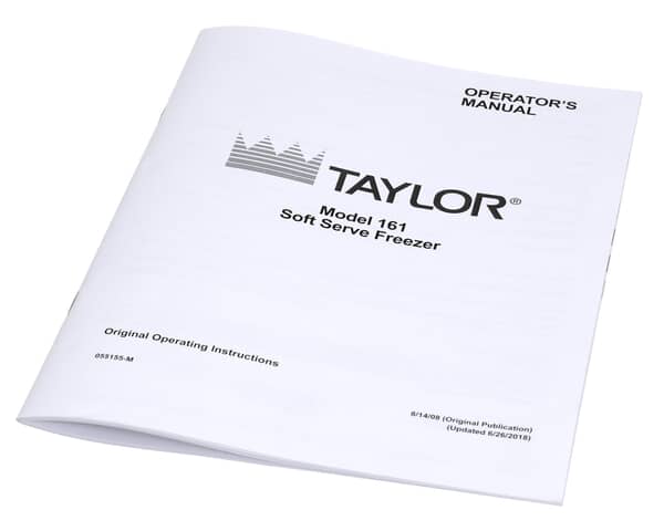 TAYLOR FREEZERS 055155-M MAN-OPER 161