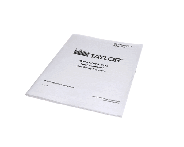 TAYLOR FREEZERS 059061-M MAN-OPER C708/C716