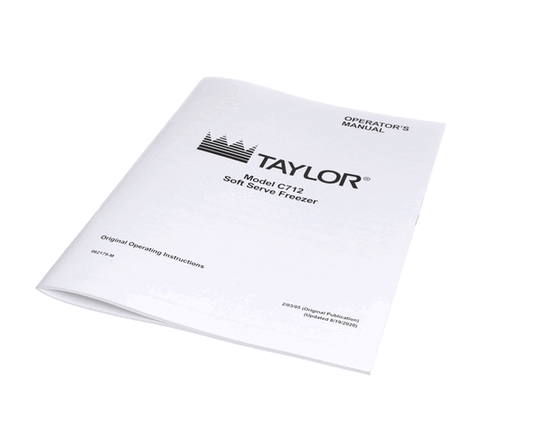 TAYLOR FREEZERS 062179-M MAN-OPER C712