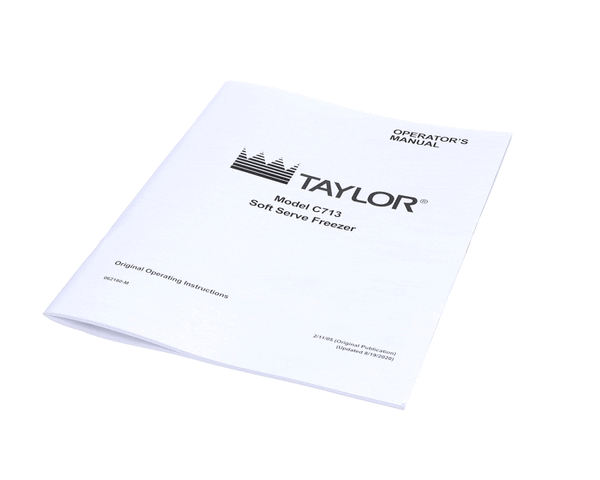 TAYLOR FREEZERS 062180-M MAN-OPER C713
