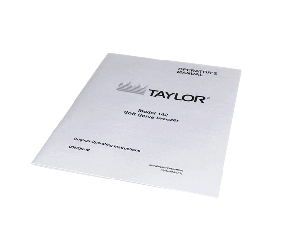 TAYLOR FREEZERS 039709-M MAN-OPER 142