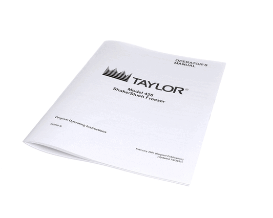 TAYLOR FREEZERS 055058-M MAN-OPER 428
