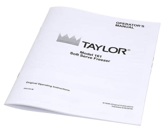 TAYLOR FREEZERS 055155-M MAN-OPER 161