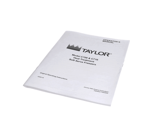 TAYLOR FREEZERS 059061-M MAN-OPER C708/C716