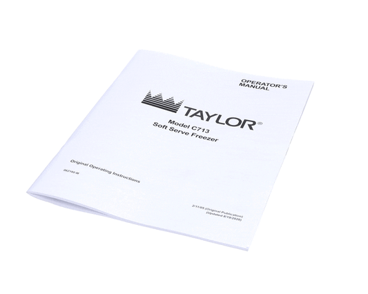 TAYLOR FREEZERS 062180-M MAN-OPER C713