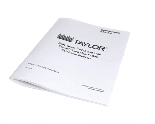 TAYLOR FREEZERS 083422-M MAN-OPER 8756 DQ-MIX/BAG