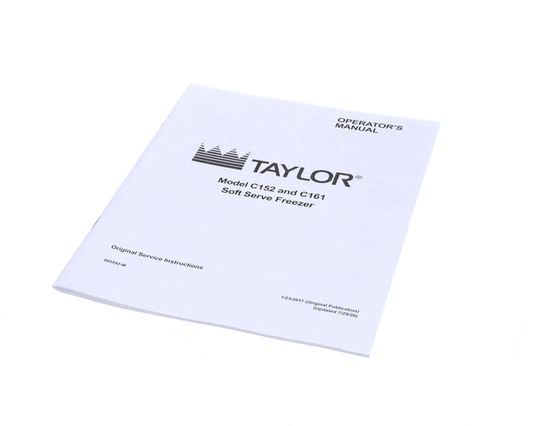 TAYLOR FREEZERS 085592-M MAN-OPER C152/C161