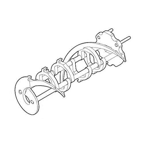 TAYLOR FREEZERS X80291 BEATER A.-2.8QT-1 PIN-SUPPORT